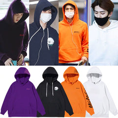 SEHUN Same Style Printed Hoodie