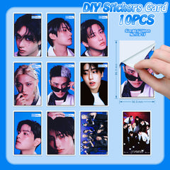 10PCS SKZ Card Stickers