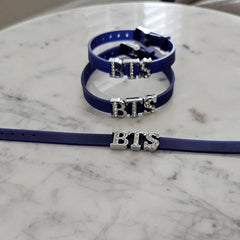 BANGTAN Diamond-encrusted Silicone Bracelet