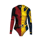 Deadpool Wolverine Cos Swimsuit Tights