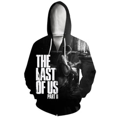 Men's Game Digital Print Zipper Loose Hoodie