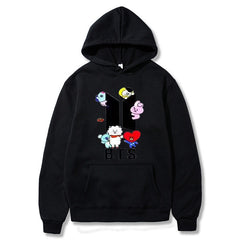 Women's Trendy Kpop Printed Casual Hoodie