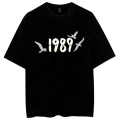 Retro Unisex Taylor Printed Cotton T-shirt