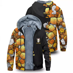 Unisex Anime Cosplay Thicken Zipper Coat