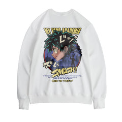 Unisex Anime Crew Neck Loose Sweatshirt