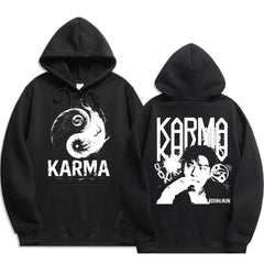 Casual Skz Karma Printed Hoodie Top