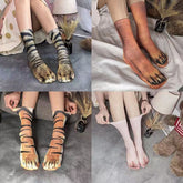 All Over Print Animals Paw Socks