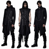 Men's Gothic Style Irregular Trench Coat COS Jacket