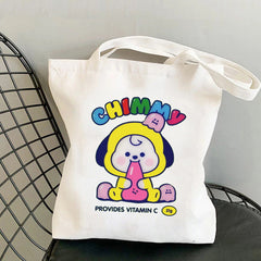 BT21 Printed Canvas Tote Bag