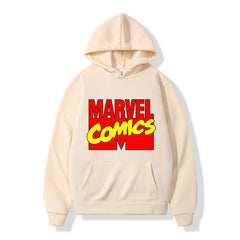 Unisex Casual Comic Logo Printed Loose Hoodie