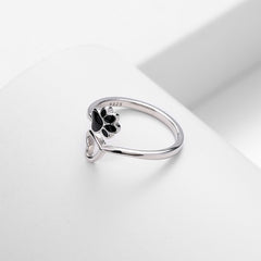 Exquisite Cat Paw Adjustable Ring