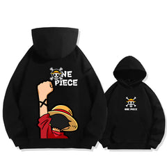 Unisex Trendy Luffy Loose Pullover Hoodie