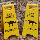 Cat Vomiting Sign Ornament
