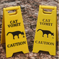 Cat Vomiting Sign Ornament