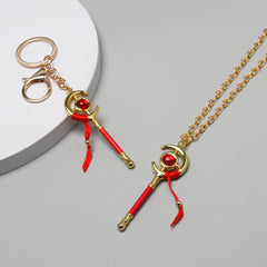 Anime Magic Wand Cos Keychain Necklace