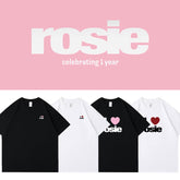 I Love ROSIE Printed Short-sleeved T-shirt