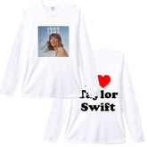 Unisex Taylor Graphic Long-sleeved Crew Neck T-shirt