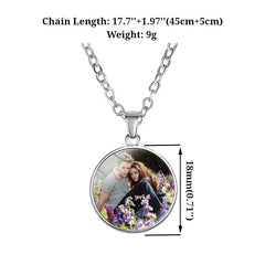 Twilight Gem Round Pendant Women's Necklace