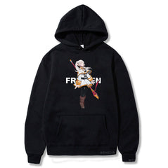 Casual Anime Printed Pullover Hoodie