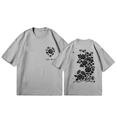 Suga Agust D Flower Print Short-sleeved Shirt