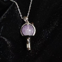 ARMY Purple Gem Lightstick Necklace