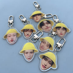 KPOP Yellow Hat KeyChain Pendant