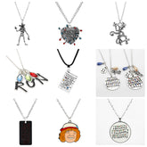 TV Letter Pendant Necklace Accessories