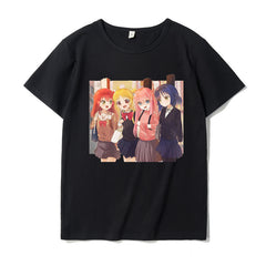 Anime Bocchi Printed Short Sleeve T-shirt