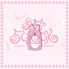 SKZ Cartoon Card Insert Frame Keychain