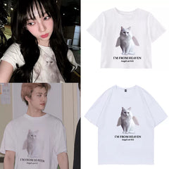 Karina Cat Printed Women's Short-sleeved T-shirt