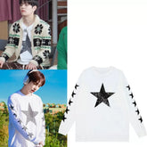 Seungmin Stars Crew Neck Long Sleeve T-Shirt