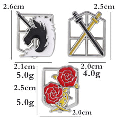 Anime Wings of Freedom Brooch Badge