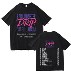 Babymonster Drip Album Double Sided Graphic T-shirt