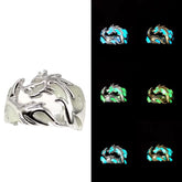 Creative Luminous Dragon Retro Men's Rings