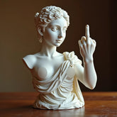 Vienna Muse Statue Middle Finger Ornament