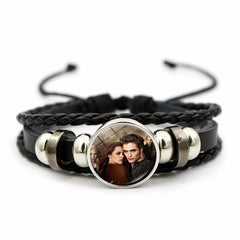 Women's Twilight Gem Leather Bracelet