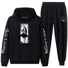 Casual Anime Graphic Hoodie Loose Pants