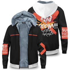 My Hero Anime Zipper Thicken Hoodie