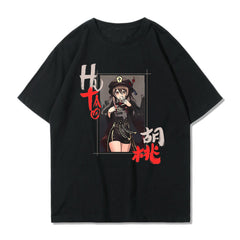 Unisex Trendy Game HuTao Loose T-shirt