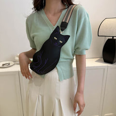 Cute Cat Kitten Crossbody Shoulder Bag