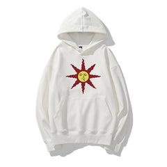 Unisex Game Pattern Print Loose Hoodie