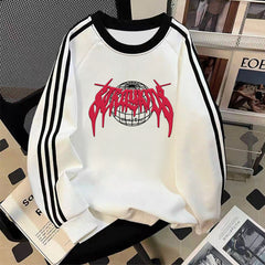 KPOP Cartoon Doll ATE College Crew Neck Sweatshirt