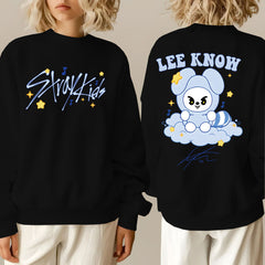SKZ Doll Printed Crew Neck Sweatshirt