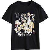 Unisex Tokyo Anime Pattern Loose T-shirt