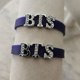 BANGTAN Diamond-encrusted Silicone Bracelet