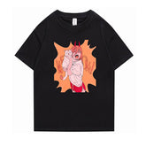 Unisex Anime Graphic Print Short-sleeved T-shirt