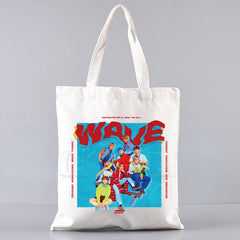 Say My Name Printed Canvas Tote Bag
