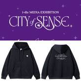 CITY of SENSE MEDIA EXHIBITION Print Zipper Hoodie