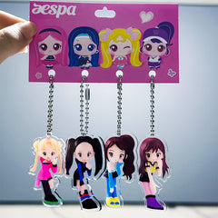 AE Acrylic Pendant Keyring Accessories Set