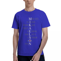 Mikaelson Family Letter Print T-shirt